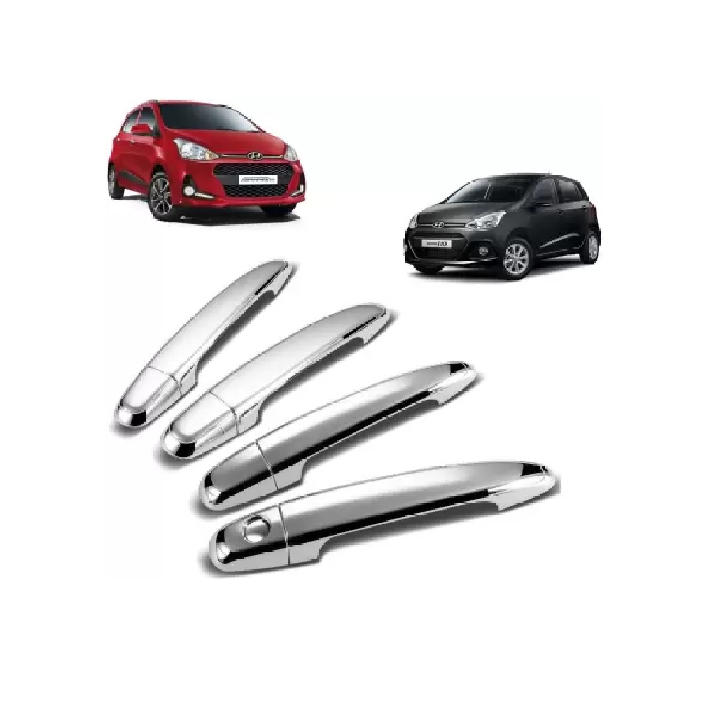 Buy Order Hyundai Grand i10 Chrome Handle Cover cum Hyundai i10 Car Door Handle (Pack of 4